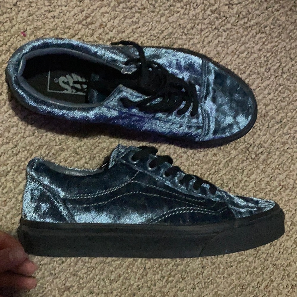 Blue velvet vans